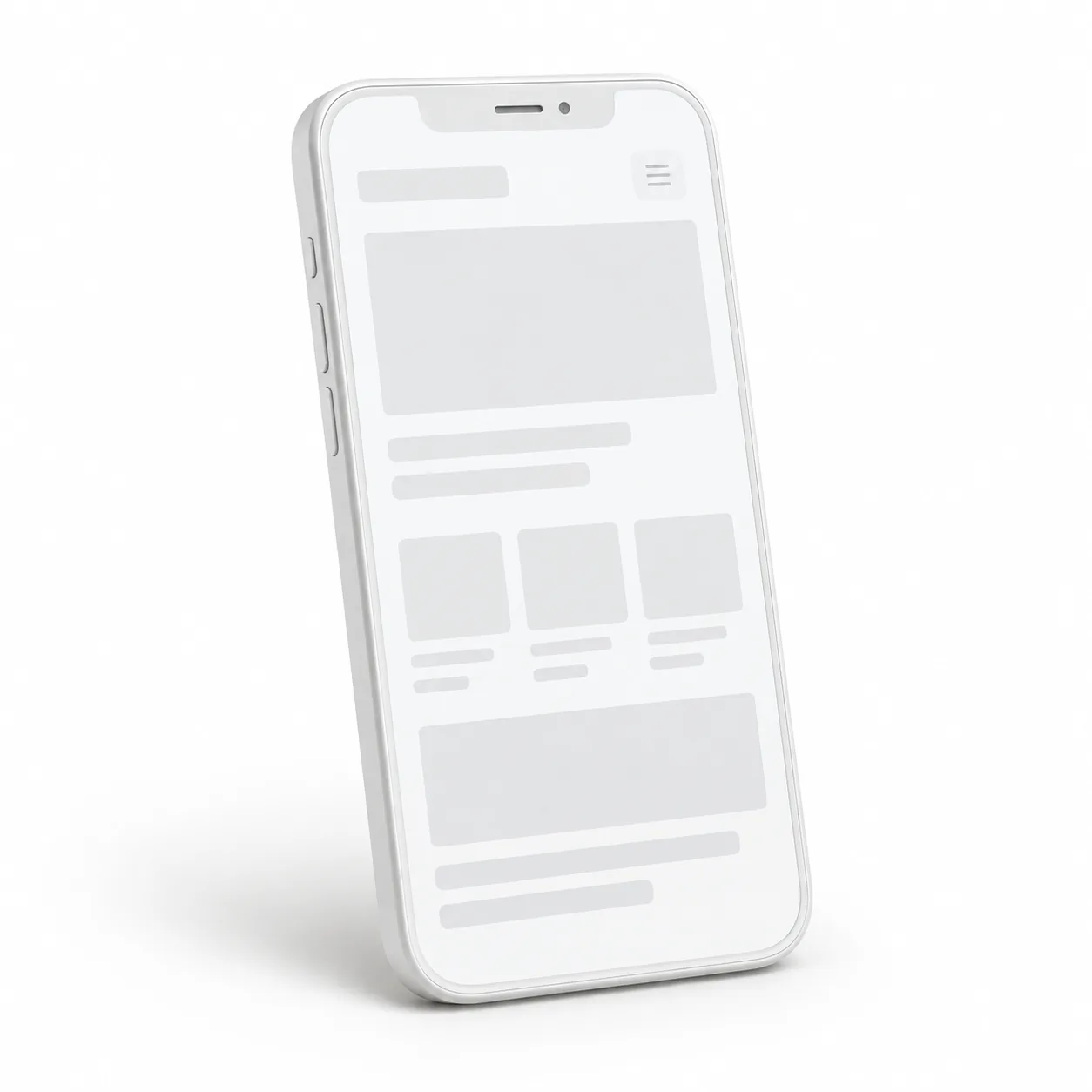 Mobile website example